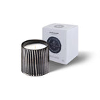 Zebra Candle - Majorelle Mandarin - Black and White