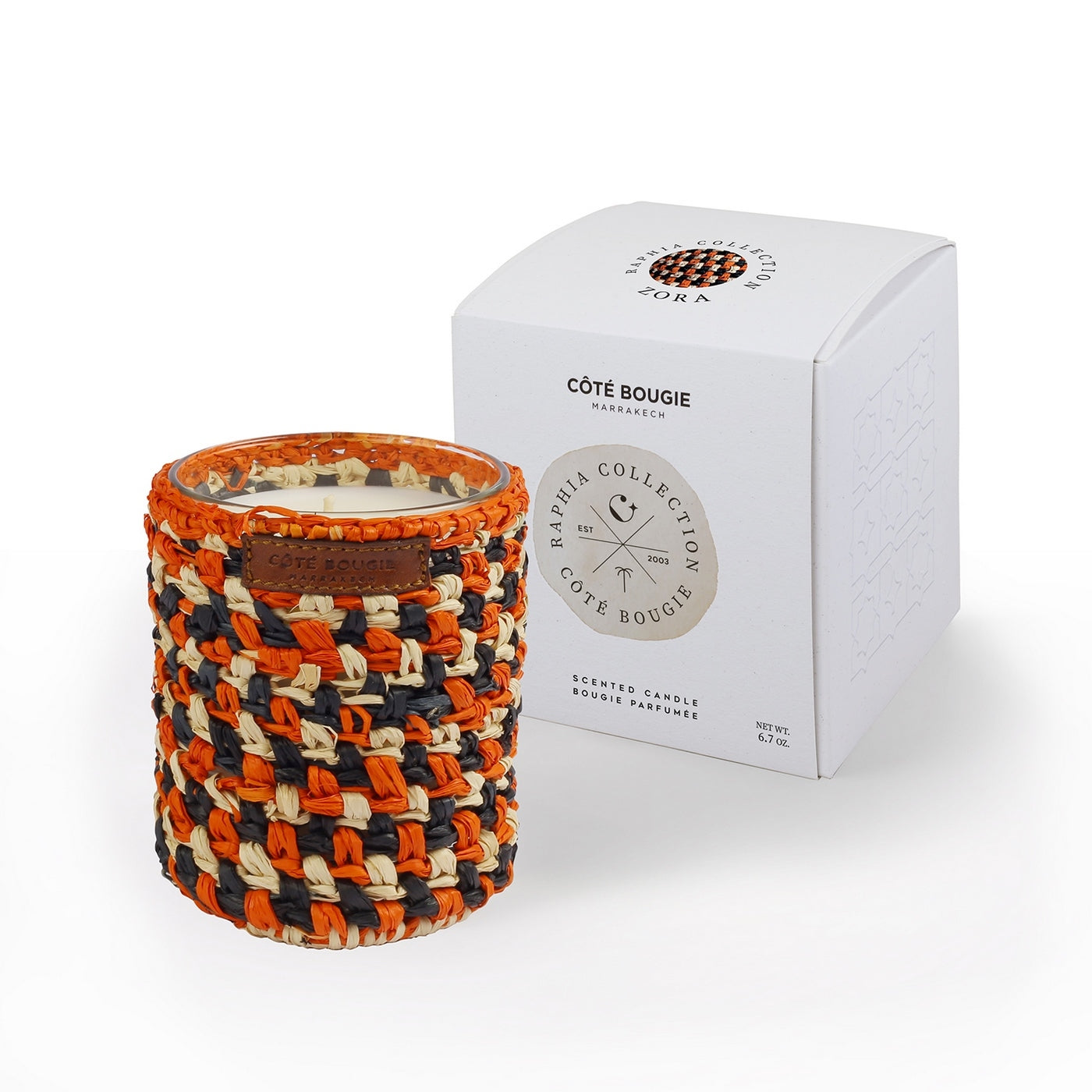 Vela Rafia Zora - Flor de Naranjo - Naranja