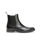 Boots Chelsea À Bout Fleuri - Noir - Homme