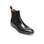 Boots Chelsea À Bout Fleuri - Noir - Homme