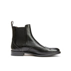 Boots Chelsea À Bout Fleuri - Noir - Homme