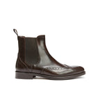 Boots Chelsea À Bout Fleuri - Marron Foncé - Homme