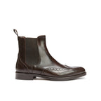 Botines Chelsea con Punta de Ala - Marrón Oscuro - Hombre
