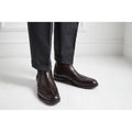Botines Chelsea con Punta de Ala - Marrón Oscuro - Hombre