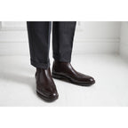 Botines Chelsea con Punta de Ala - Marrón Oscuro - Hombre