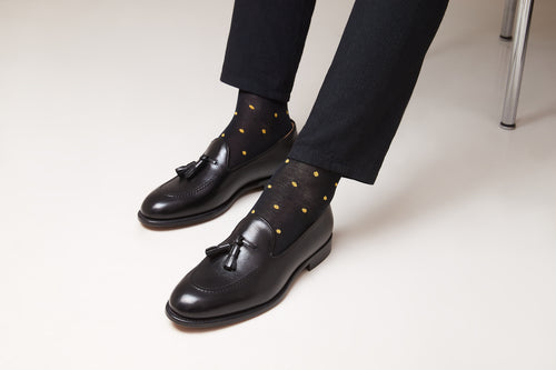 Mocassins À Pompon - Noir - Homme