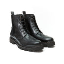 Bottines Derby À Bout D'Aile - Noir - Homme