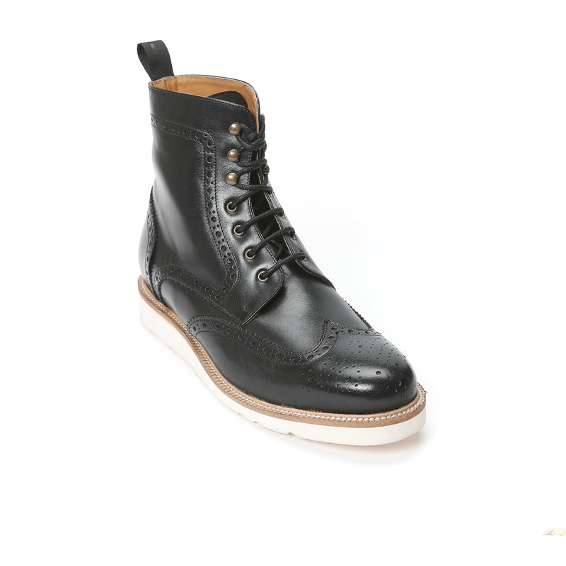 Bottines Derby À Bout D'Aile - Noir - Homme