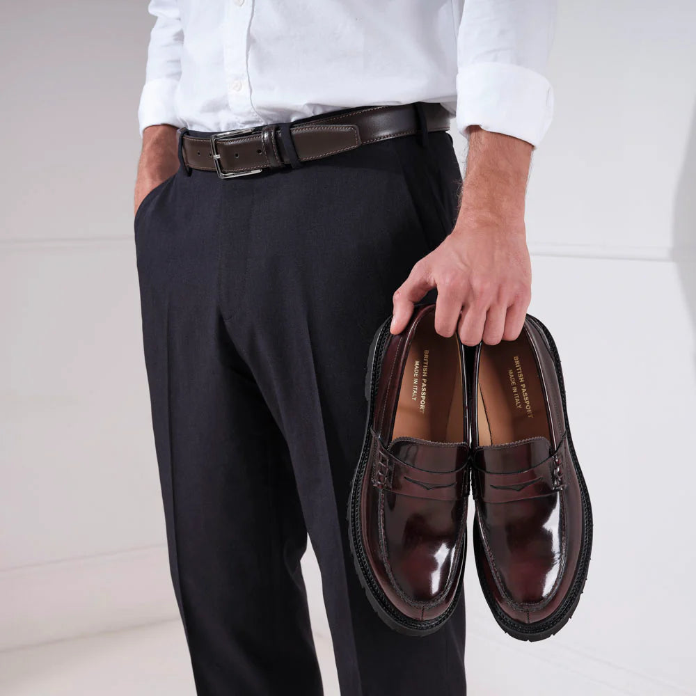 Mocasines Penny - Burdeos - Hombre