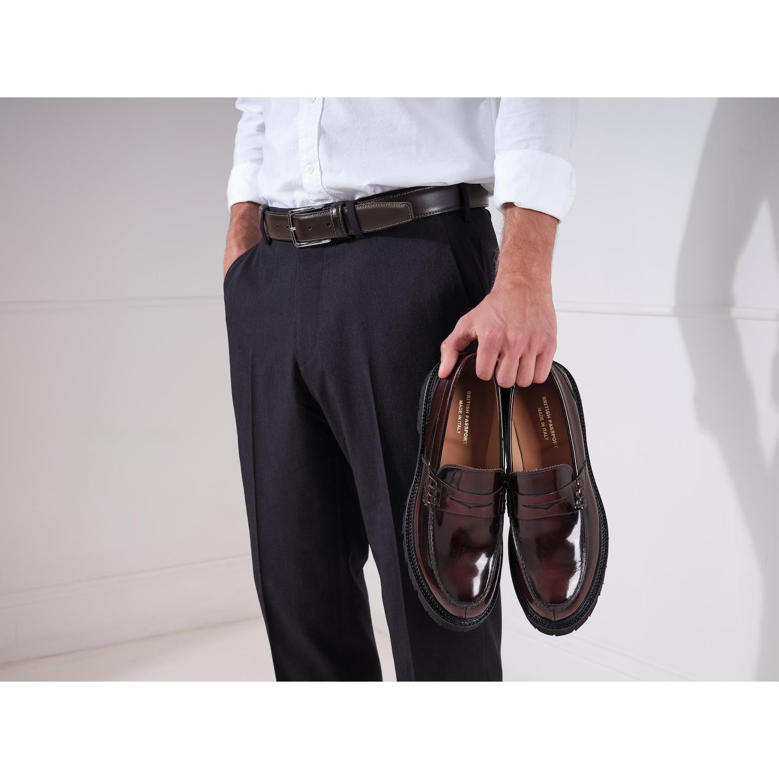 Mocasines Penny - Burdeos - Hombre