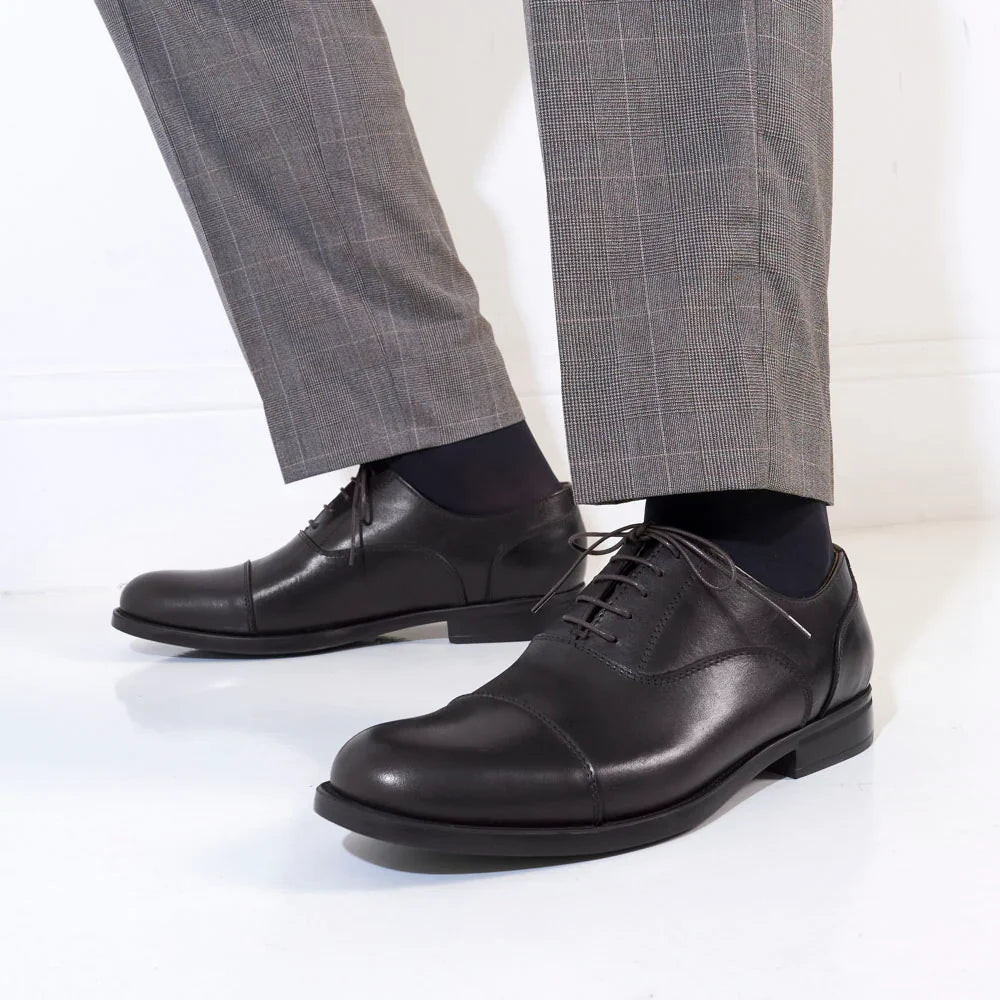 Oxford de Punta Recta - Marrón Oscuro - Hombre