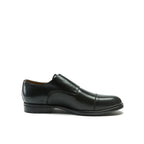 Straight-Toe Monk Strap Shoes - Black - Men