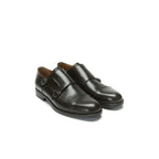 Monk Strap À Bout Droit - Marron Foncé - Homme