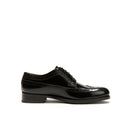 Long Wingtip Derby - Black - Men