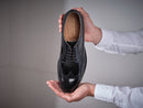 Long Wingtip Derby - Black - Men