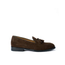 Mocasines con pompones - Marrón oscuro - Hombre