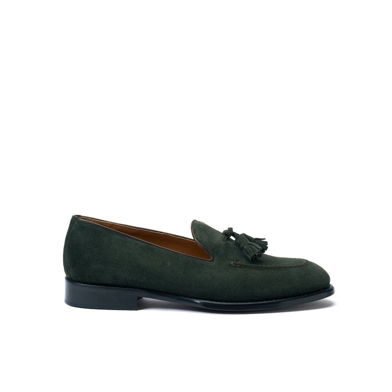 Pompom Loafers - Forest Green - Men
