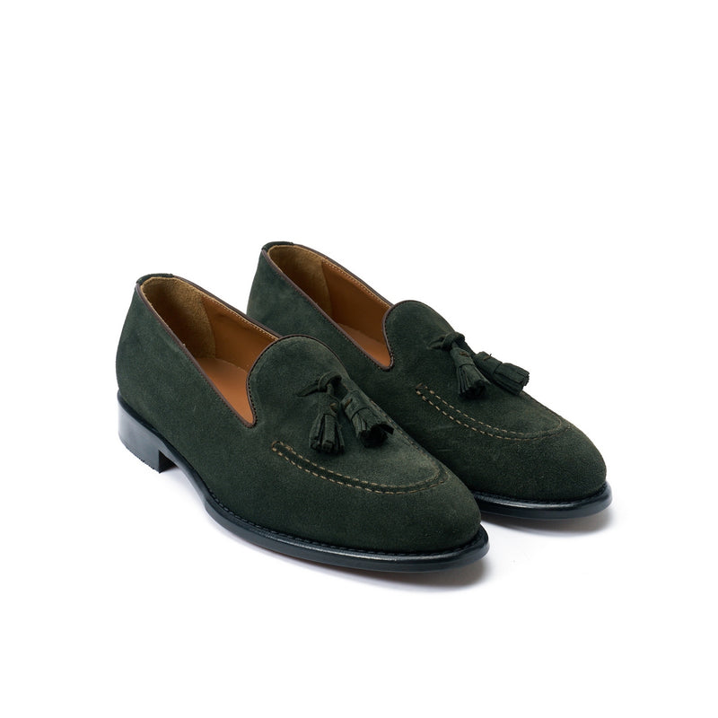 Pompom Loafers - Forest Green - Men