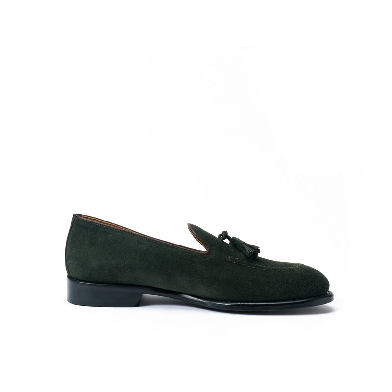 Pompom Loafers - Forest Green - Men