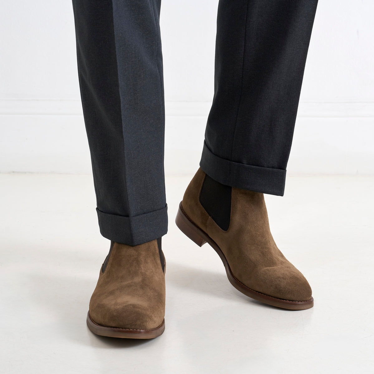 Chelsea Ankle Boots - Taupe - Men