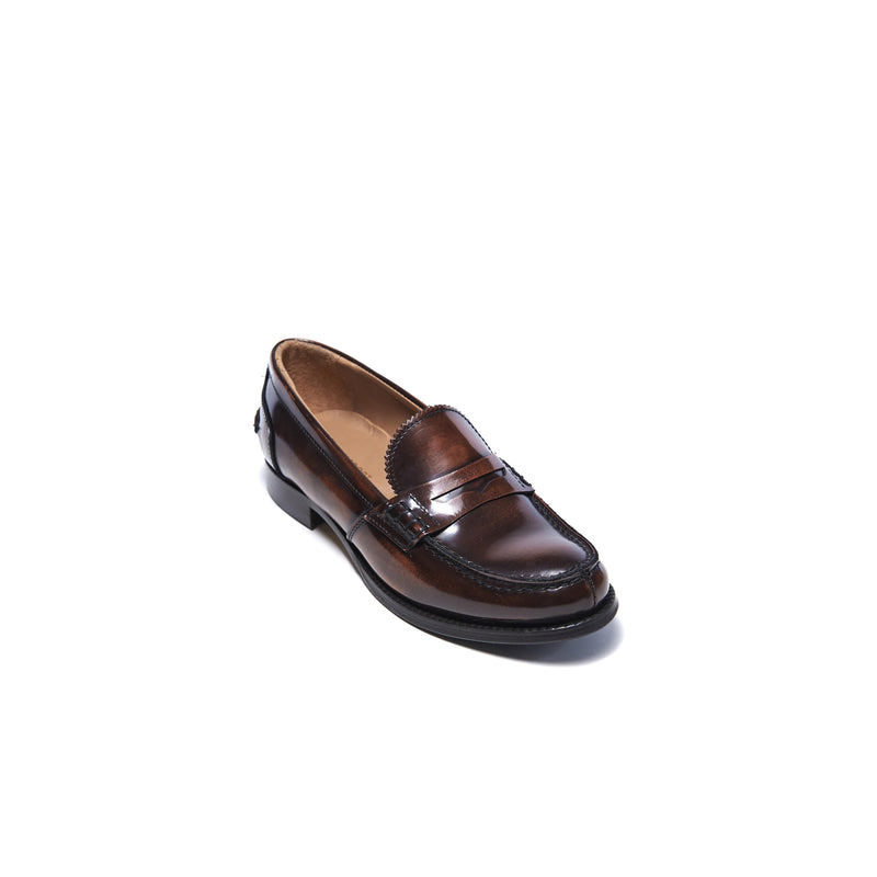 British Passport - Penny Loafers - Dark Brown - Women's