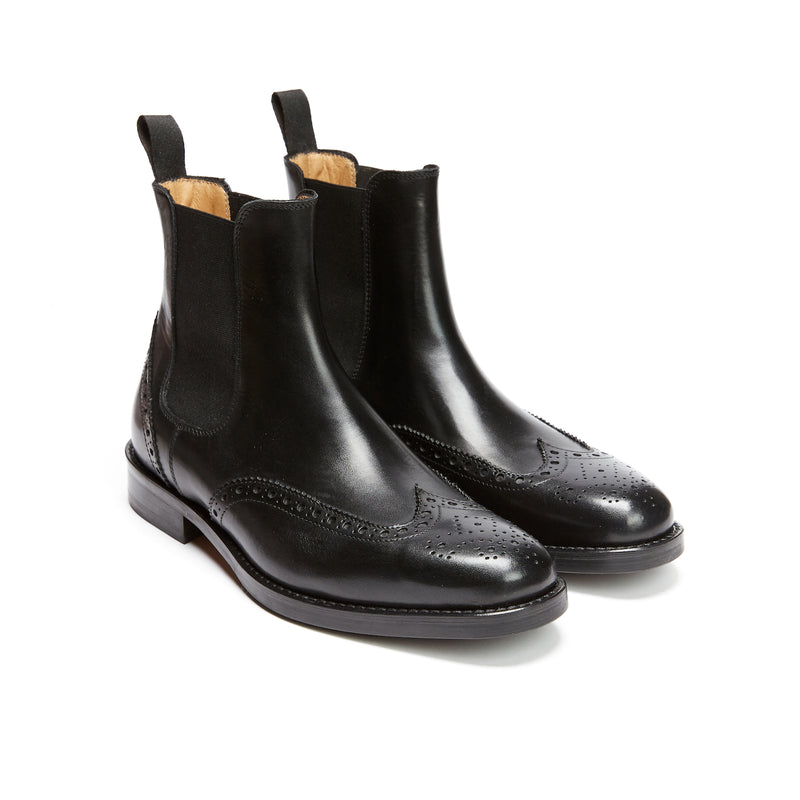 Bottines Chelsea À Bout D'Aile - Noir - Femme