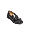 Mocassins Penny En Crocodile - Noir - Femme