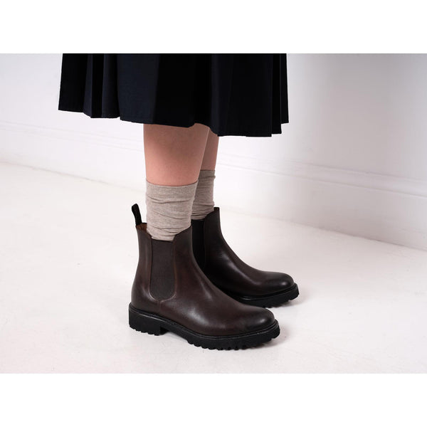 Bottines Chelsea - Marron Foncé - Femme