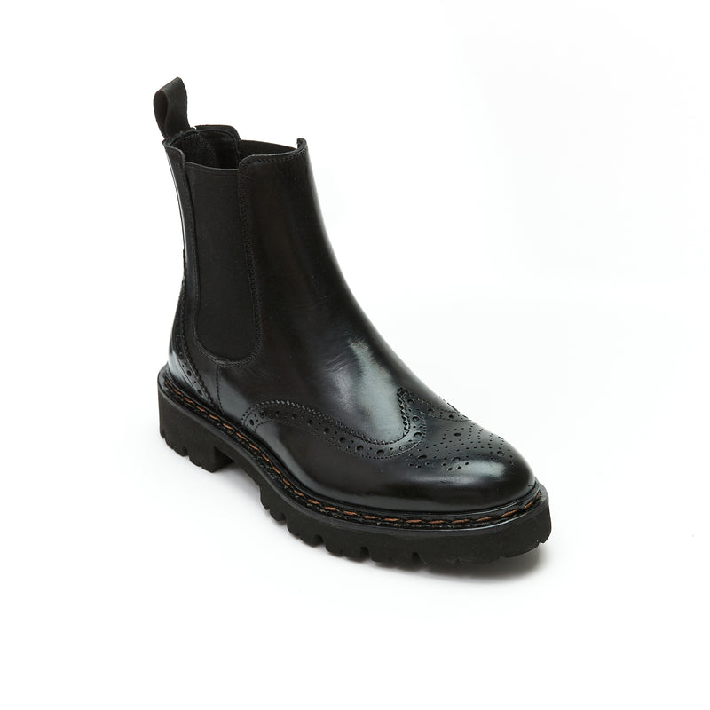 Bottines Chelsea À Bout D'Aile - Noir - Femme