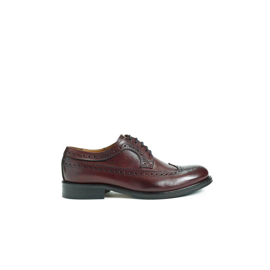 Derby À Bout Fleuri Long - Bordeaux - Femme