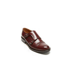 Monk Strap Puntera Recta - Burdeos - Mujer