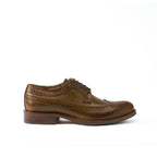 Long Wingtip Derby Shoes - Khaki - Women