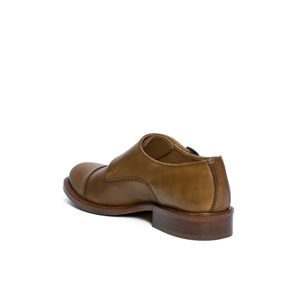 Cap Toe Monk Strap - Khaki - Women