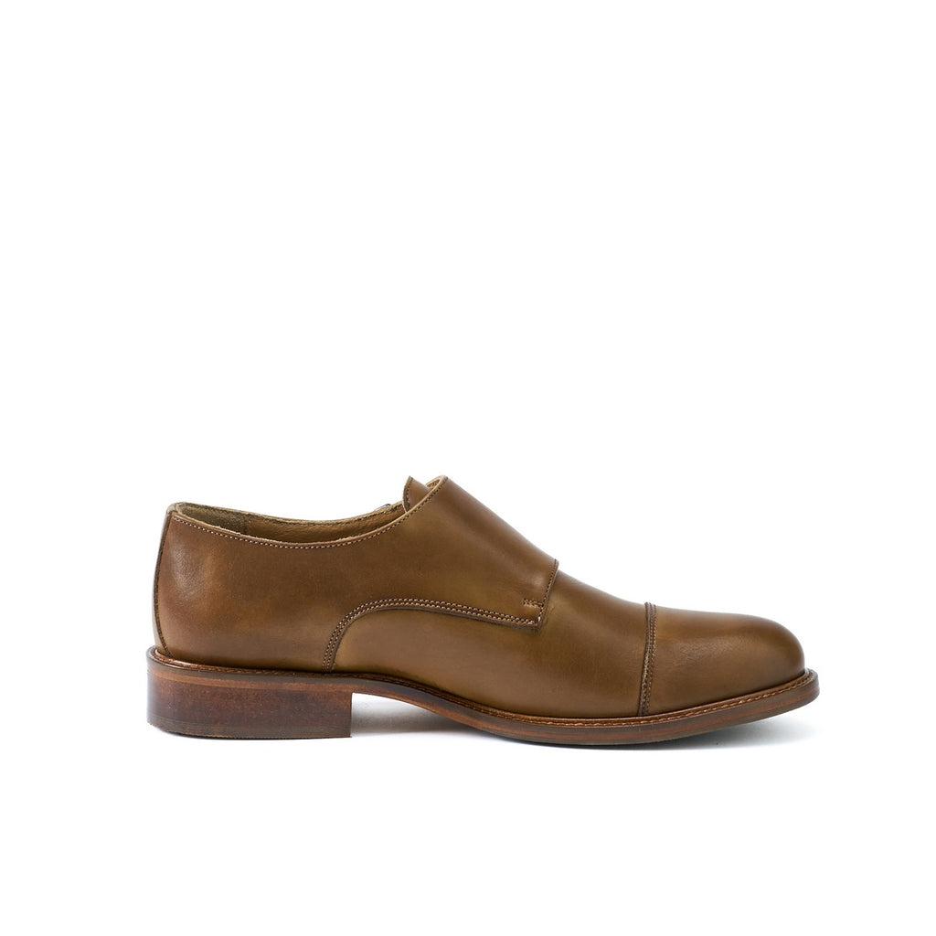 Cap Toe Monk Strap - Khaki - Women
