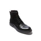 Bottines Derby À Bout Droit - Noir - Homme
