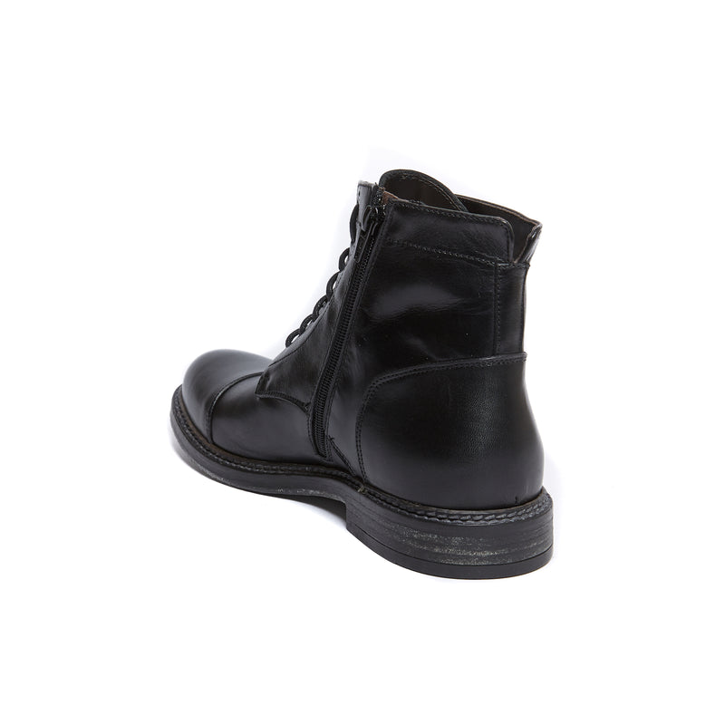 Bottines Derby À Cap Droite - Noir - Homme