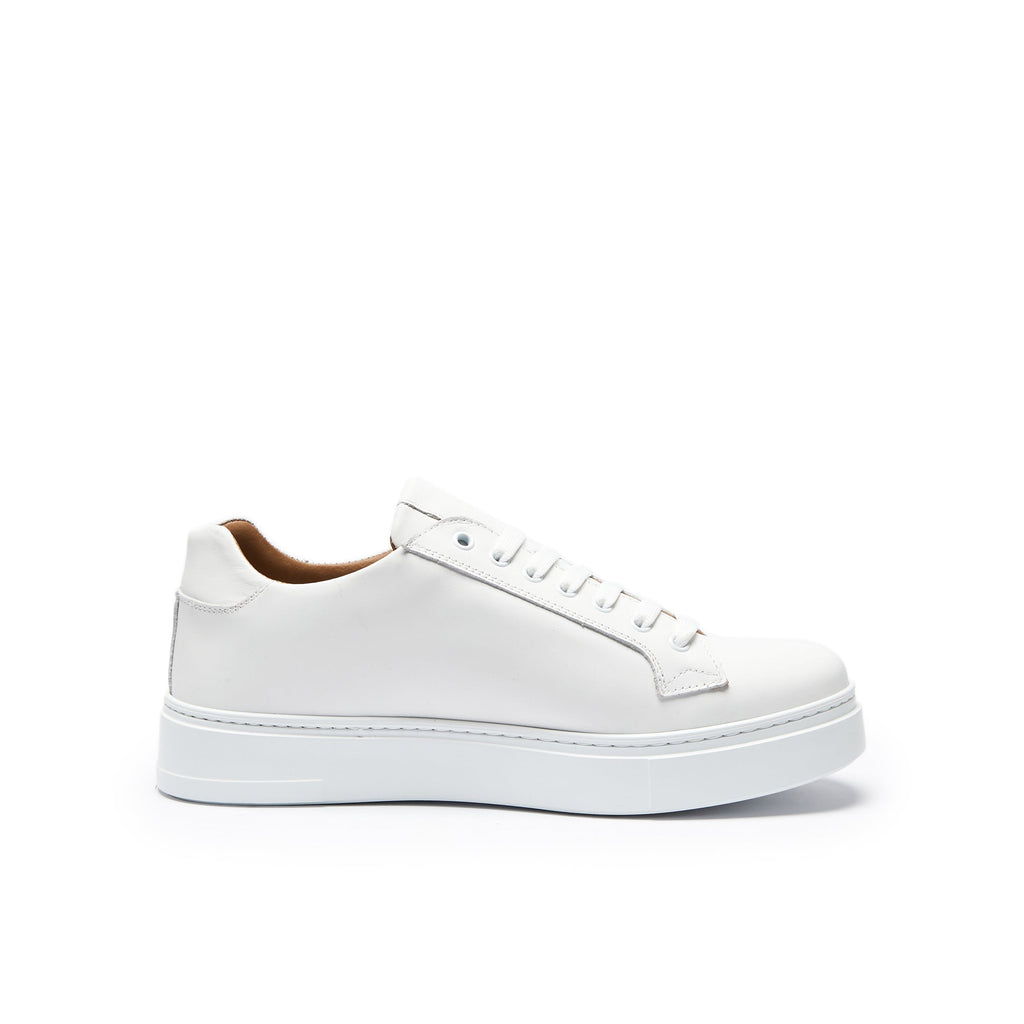 Zapatillas Con Cordones Clásicas - Blanco - Hombre