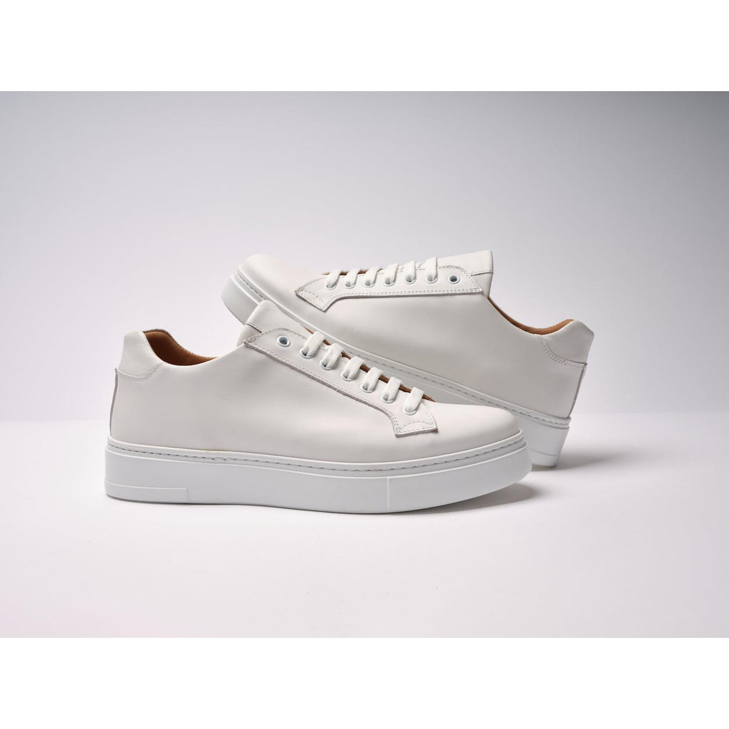 Zapatillas Con Cordones Clásicas - Blanco - Hombre