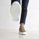 British Passport - Baskets À Lacets Classique - Taupe - Homme