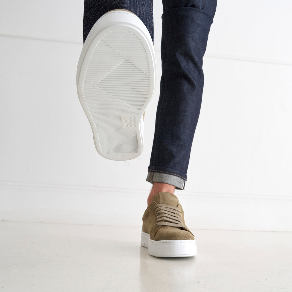 Baskets À Lacets Classique - Taupe - Homme