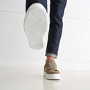Classic Lace-Up Sneakers - Taupe - Men