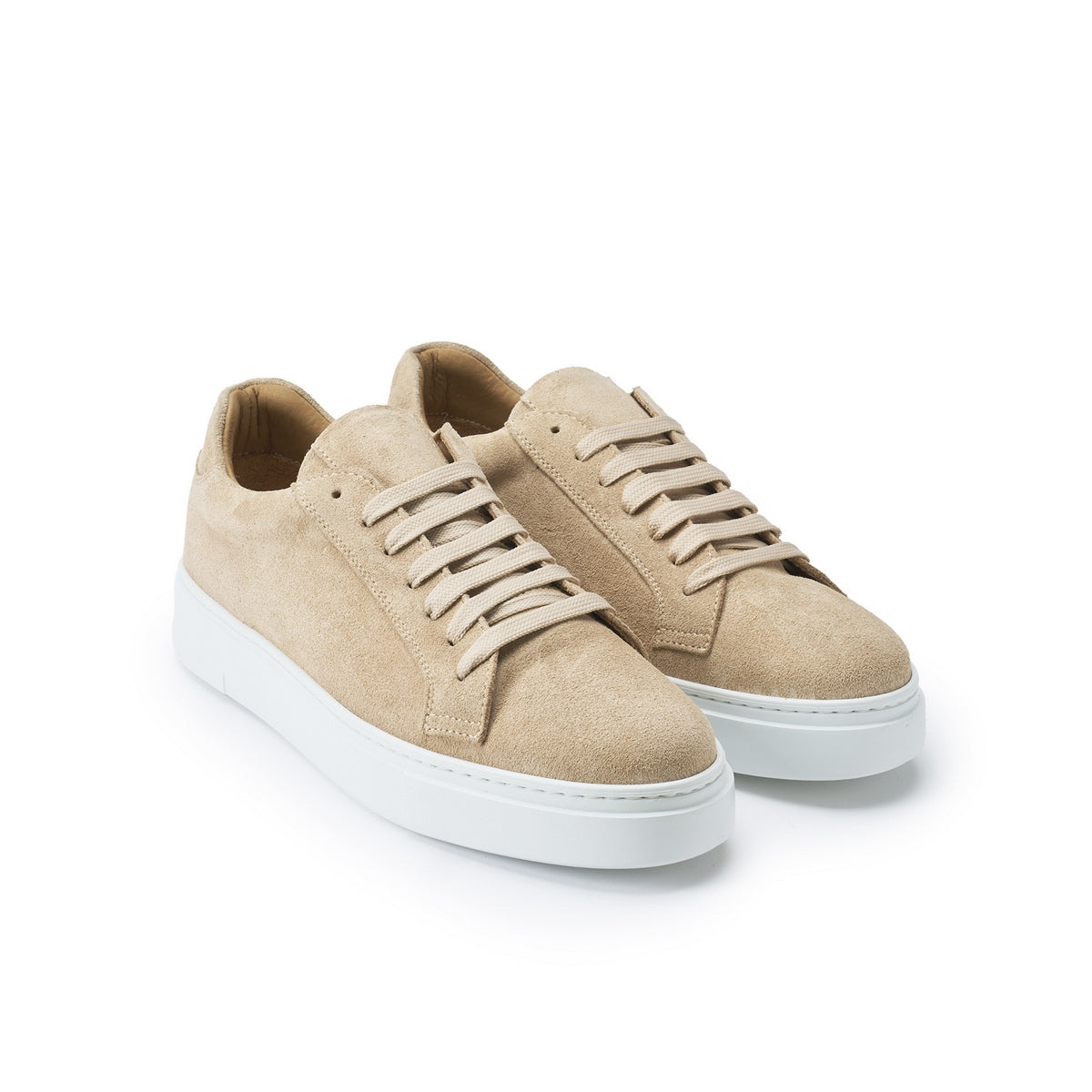 Klassiske Sneakers Med Snørebånd - Beige - Mænd
