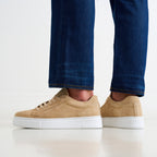 Klassiske Sneakers Med Snørebånd - Beige - Mænd