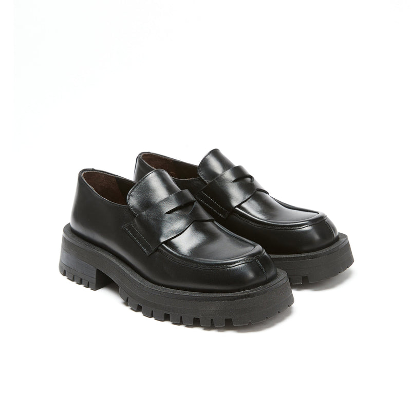 Penny Loafers - Black - Women