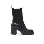 Botines Chelsea de tacón - Negro - Mujer