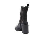 Botines Chelsea de tacón - Negro - Mujer