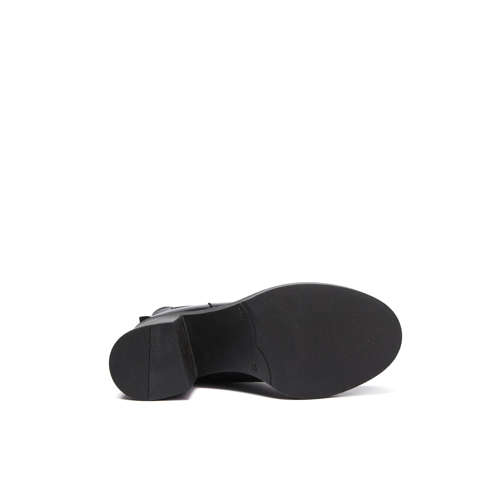 Botines Chelsea de tacón - Negro - Mujer