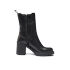 Botines Chelsea de tacón - Negro - Mujer