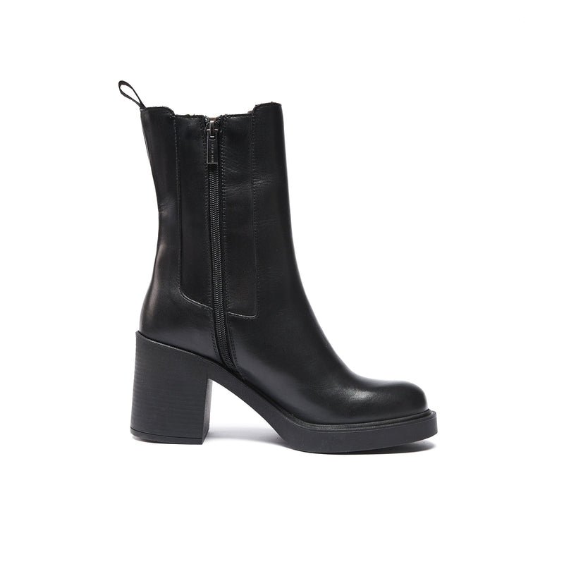British Passport - Botas Chelsea con tacón - Negro - Mujer
