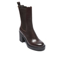 Bottines Chelsea À Talons - Marron Foncé - Femme